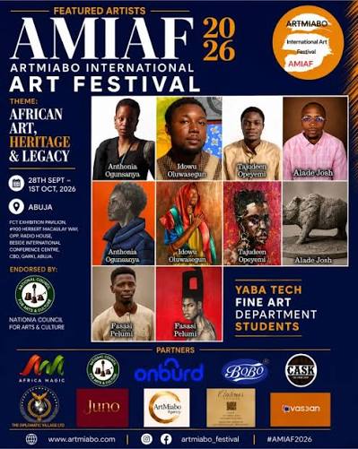 Poster for Artmiabo International Art Festival (AMIAF) 2026
