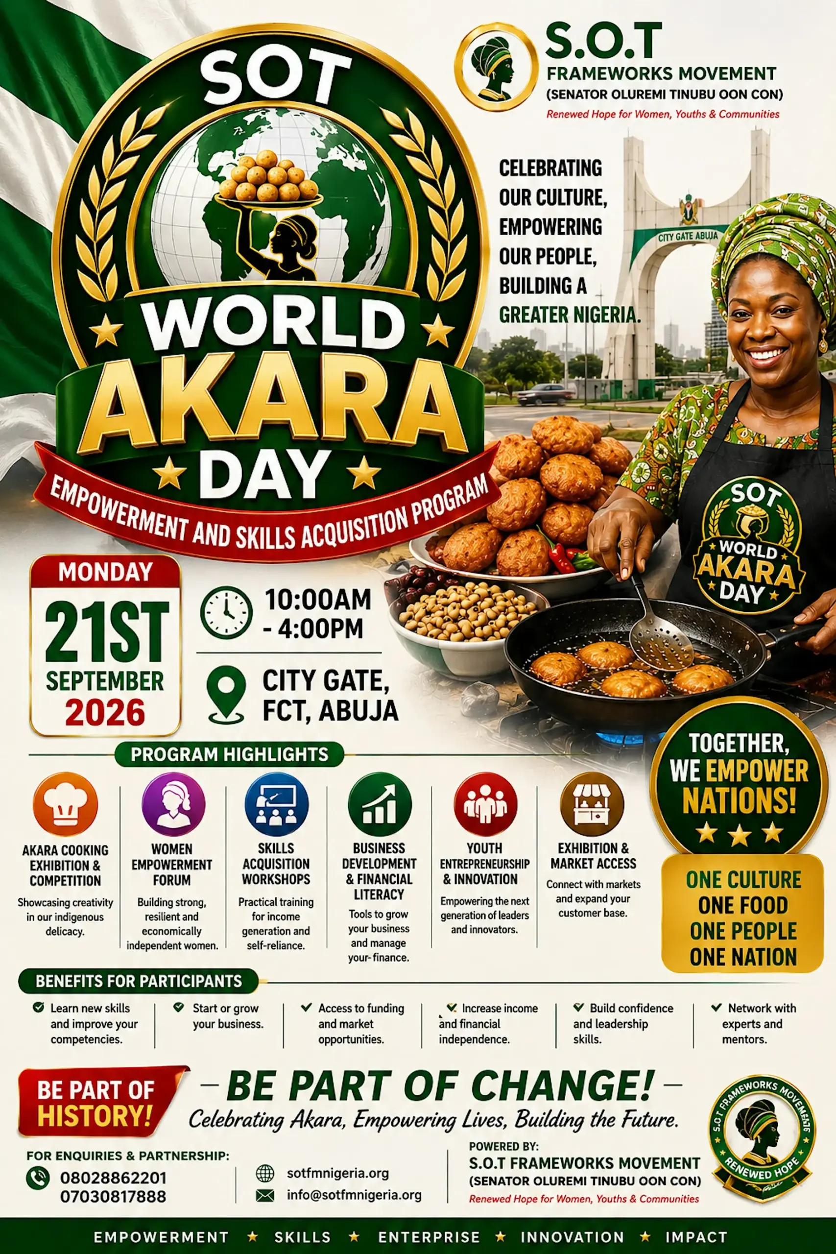 Poster for International Akara Day Festival