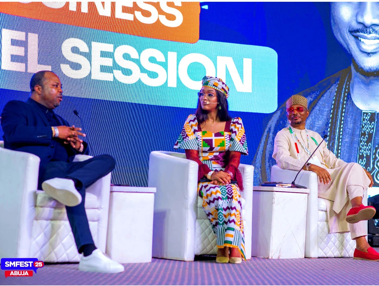 Panel session on stage at SMFEST Abuja