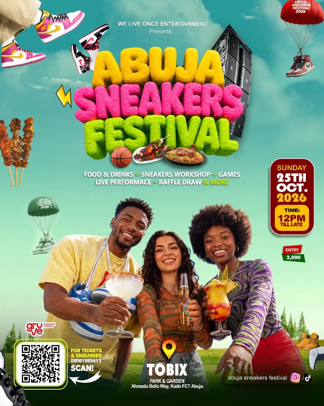Abuja Sneakers Festival 2026 poster