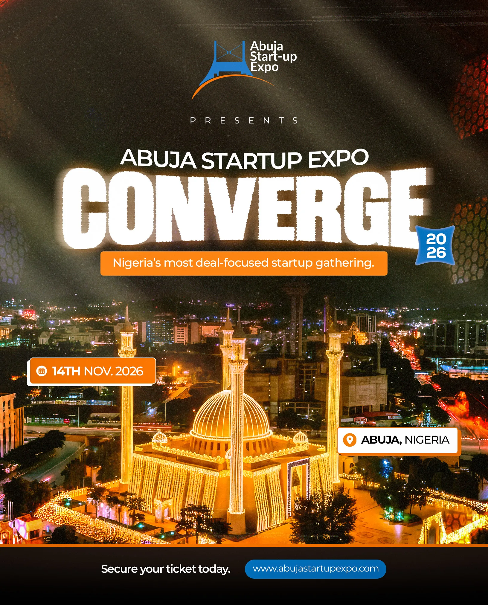 Converge 2026 — Abuja Startup Expo poster
