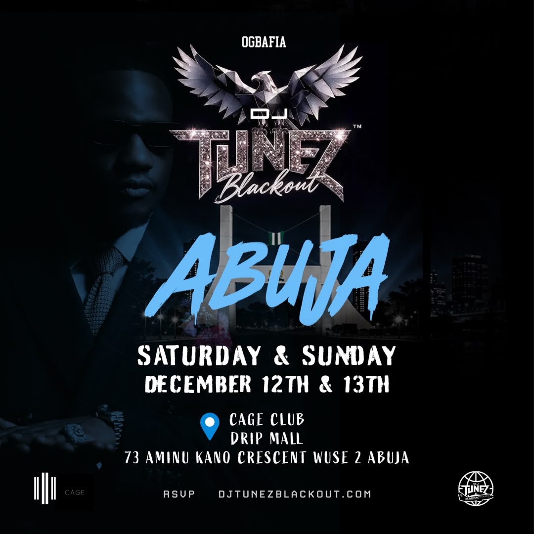 DJ Tunez Blackout Abuja poster