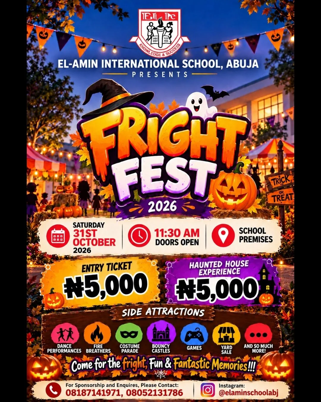 Fright Fest 2026 poster