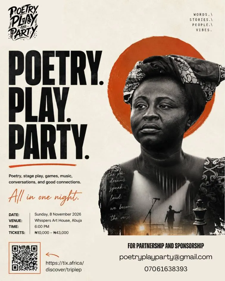 Poetry, Play and Party (PPP) poster