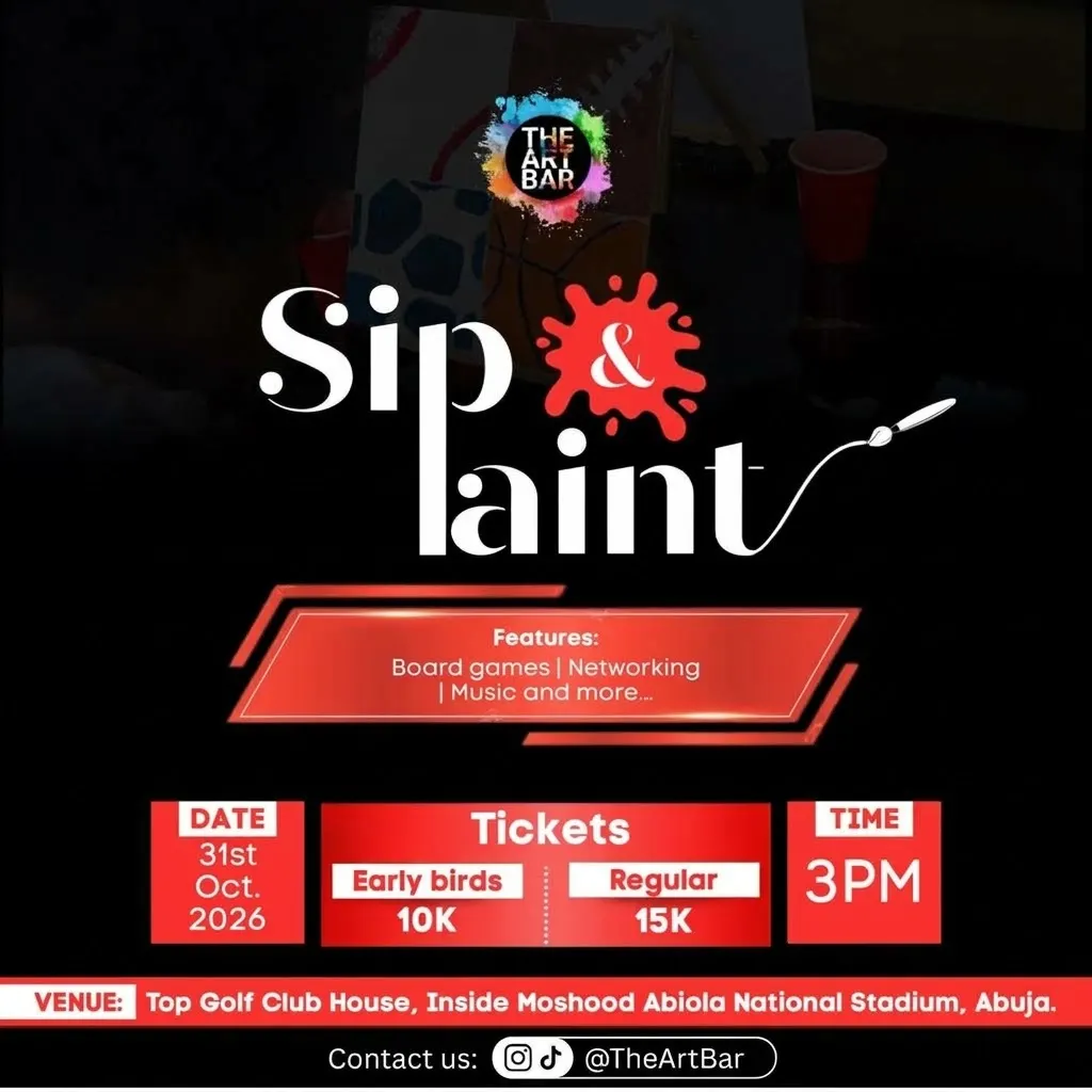 TheArtBar 3.0 — Sip and Paint poster