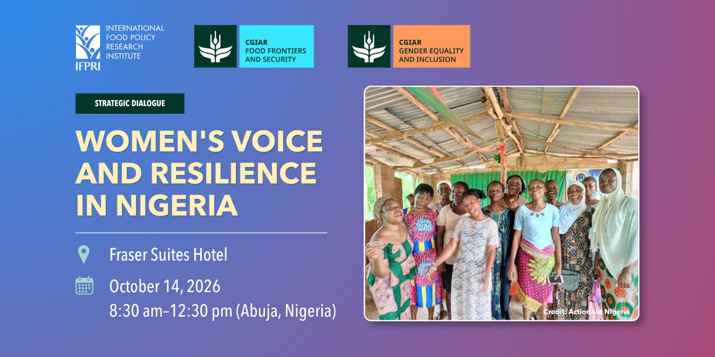 Official promotional flyer for Women’s Voice and Resilience in Nigeria